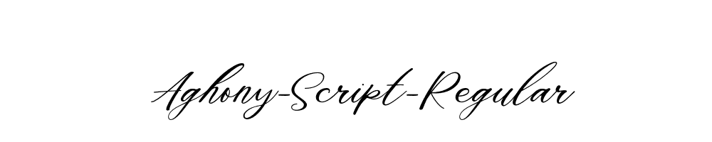 Aghony-Script-Regular