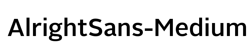 AlrightSans-Medium