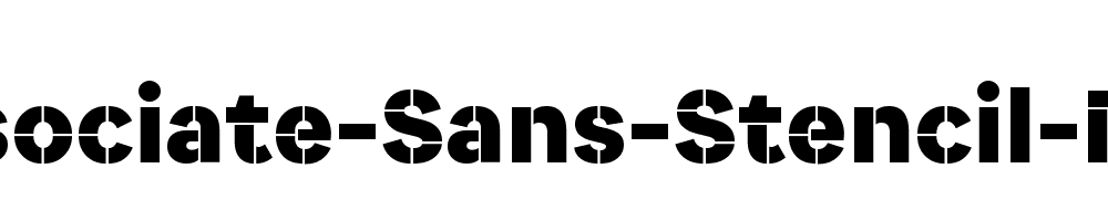 Associate-Sans-Stencil-Bold