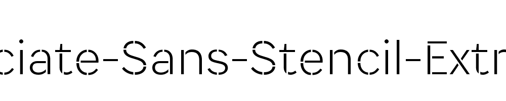 Associate-Sans-Stencil-Extralight