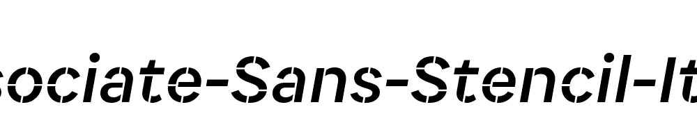 Associate-Sans-Stencil-Italic