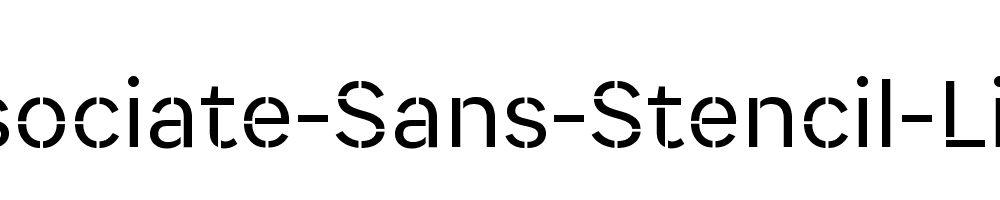 Associate-Sans-Stencil-Light