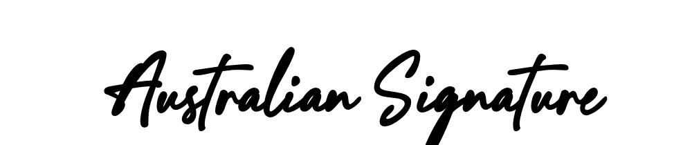 Australian Signature