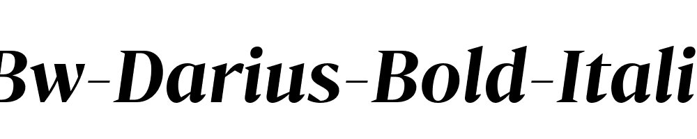 Bw-Darius-Bold-Italic