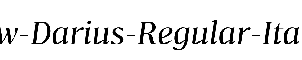 Bw-Darius-Regular-Italic