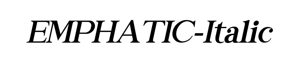 EMPHATIC-Italic