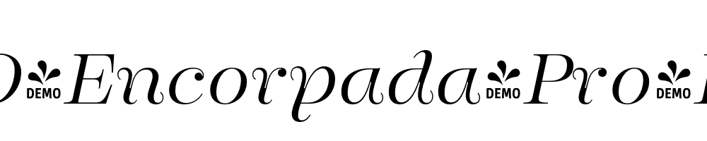 FONTSPRING-DEMO-Encorpada-Pro-Light-Italic-Regular