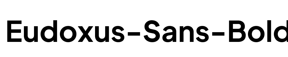 Eudoxus-Sans-Bold