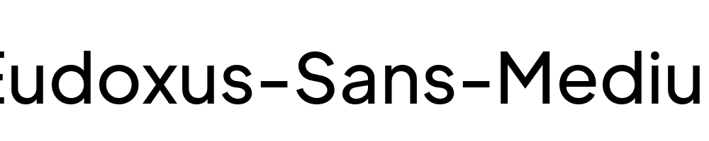 Eudoxus-Sans-Medium