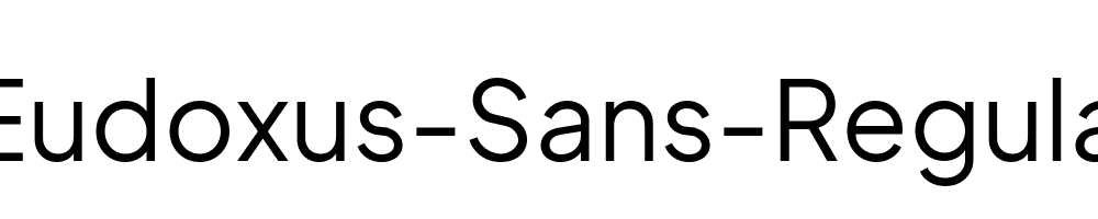 Eudoxus-Sans-Regular