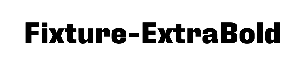 Fixture-ExtraBold