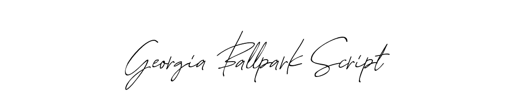 Georgia Ballpark Script