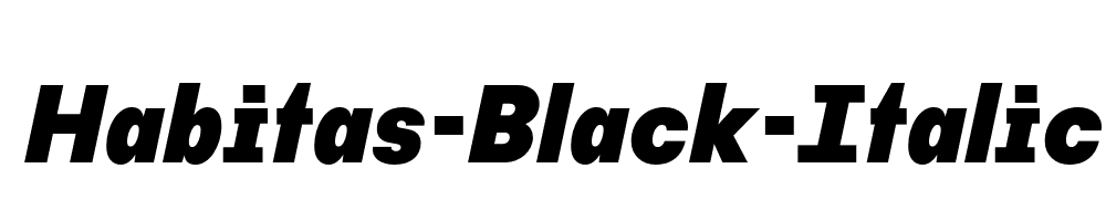 Habitas-Black-Italic