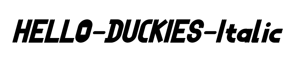 HELLO-DUCKIES-Italic