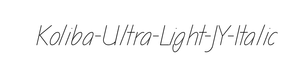 Koliba-Ultra-Light-JY-Italic