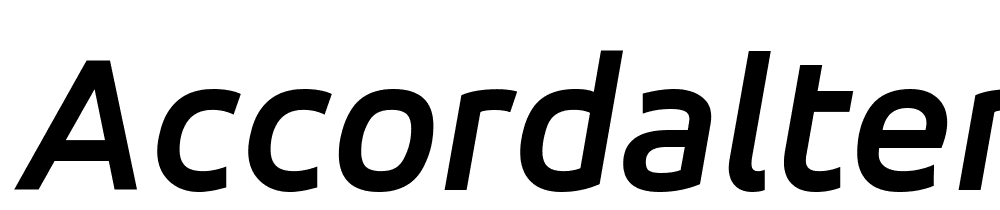 AccordAlternate-BoldItalic font family download free