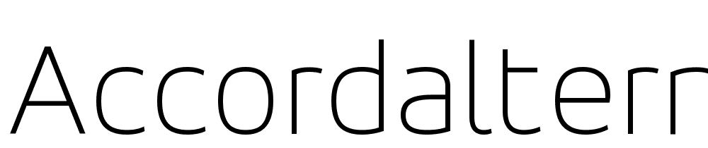 AccordAlternate-Thin font family download free