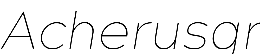 AcherusGrotesque-ThinItalic font family download free