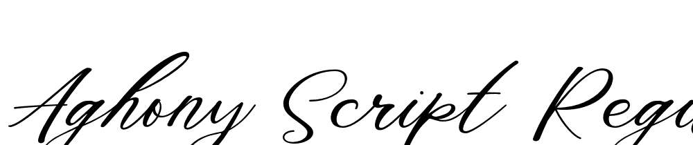 Aghony-Script-Regular font family download free