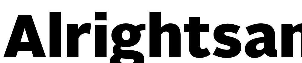 AlrightSans-Black font family download free
