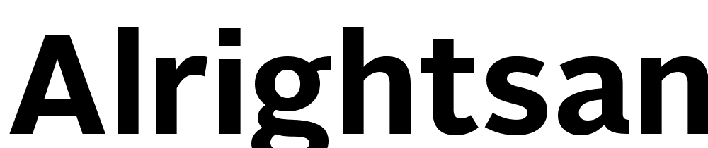 AlrightSans-Bold font family download free