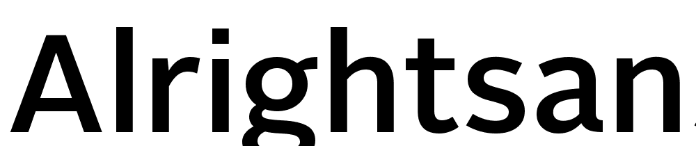 AlrightSans-Medium font family download free