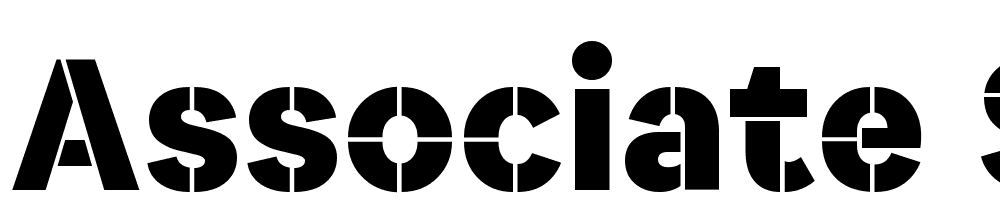 Associate-Sans-Stencil-Bold font family download free