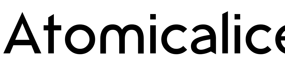AtomicAlice-Medium font family download free