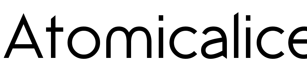 AtomicAlice-Regular font family download free