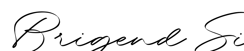 Brigend Signature font family download free