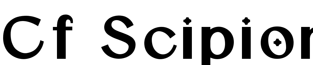 CF-Scipion-Black font family download free