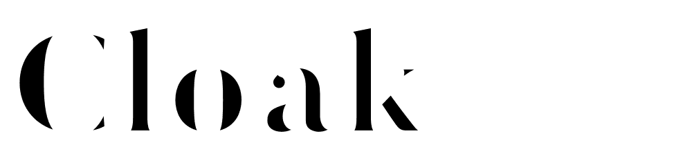 Cloak font family download free