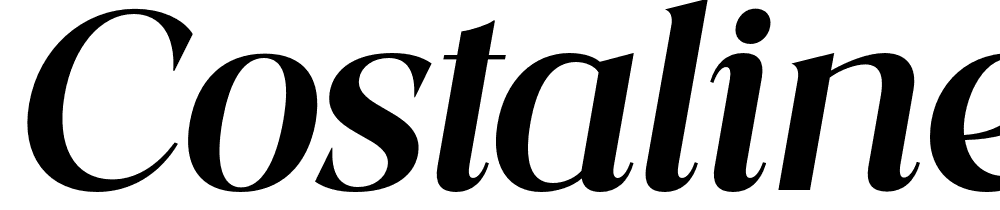 Costaline-Bold-Italic font family download free