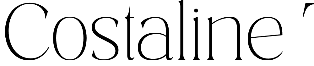 Costaline-Thin font family download free