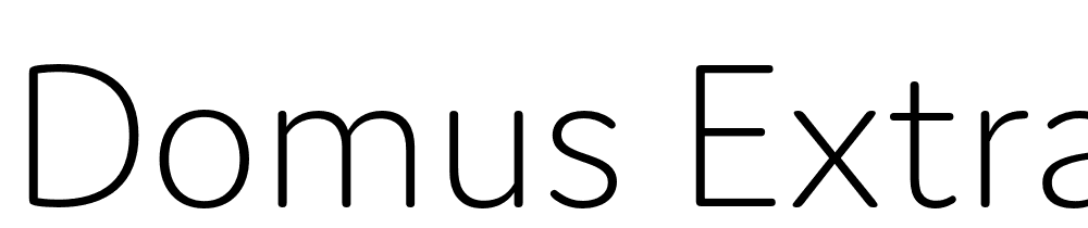 Domus-Extralight font family download free