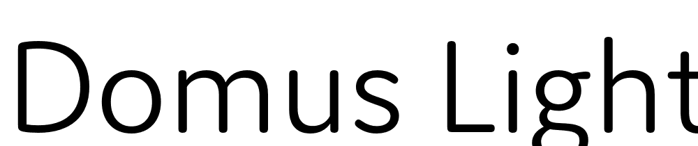 Domus-Light font family download free