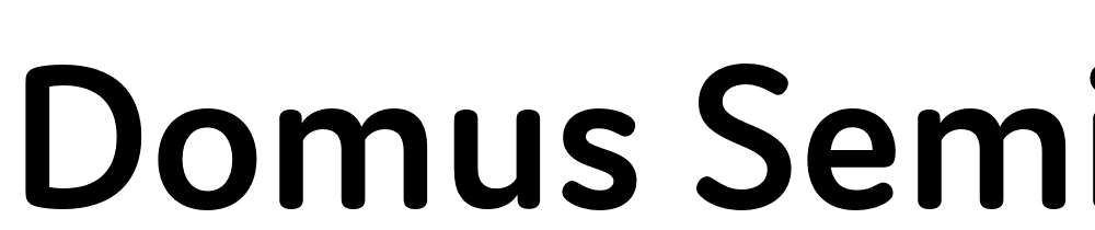 Domus-Semibold font family download free
