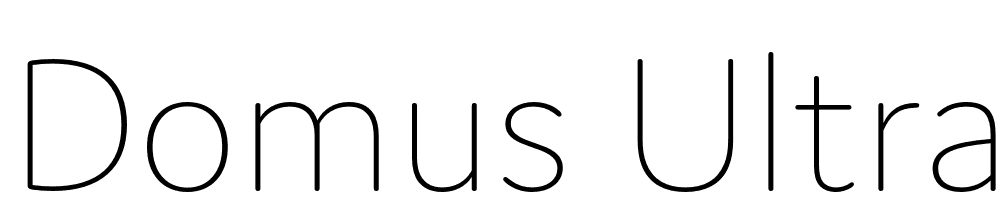 Domus-Ultralight font family download free