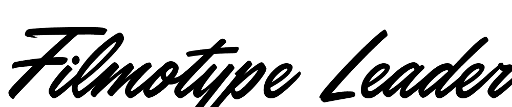 Filmotype-Leader font family download free