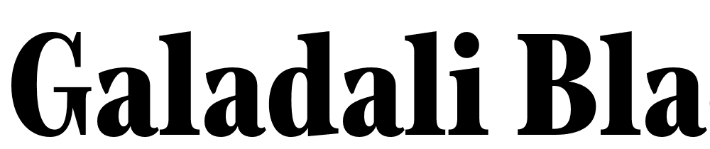 Galadali-Black font family download free