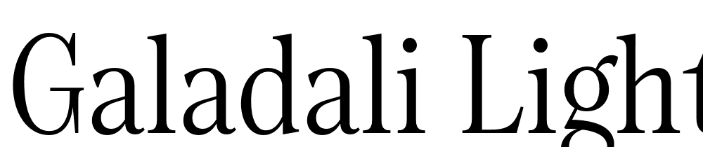 Galadali-Light font family download free