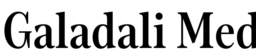 Galadali-Medium font family download free