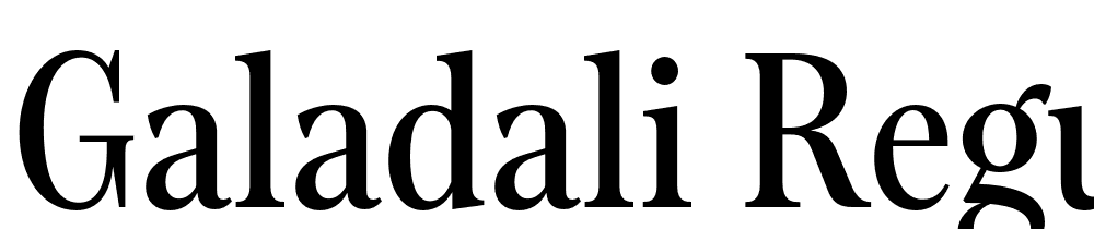 Galadali-Regular font family download free