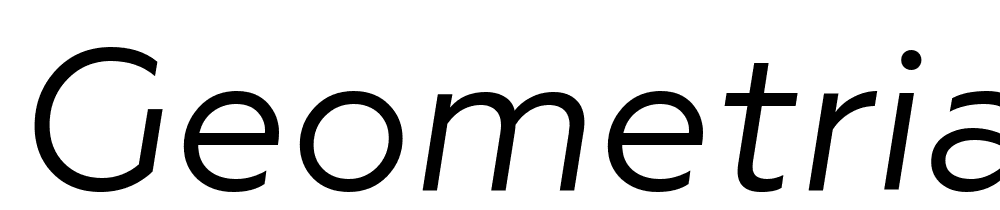Geometria-Italic font family download free