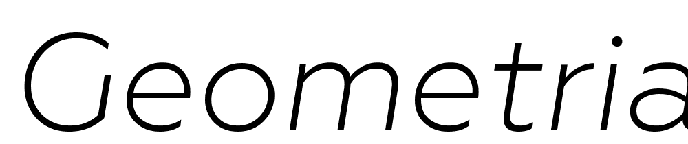 Geometria-LightItalic font family download free