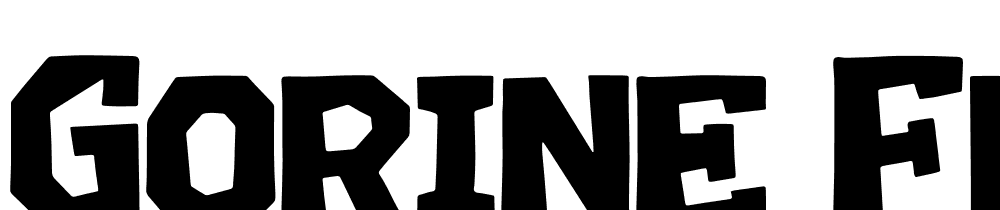 Gorine Flums font family download free