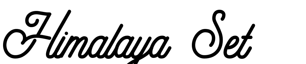 Himalaya Set font family download free
