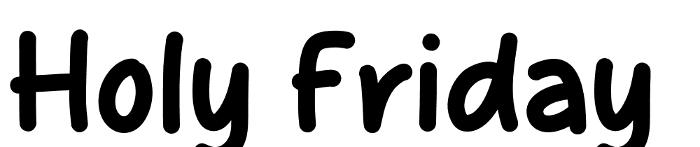 Holy Friday font family download free