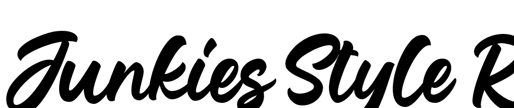 Junkies-Style-Regular font family download free