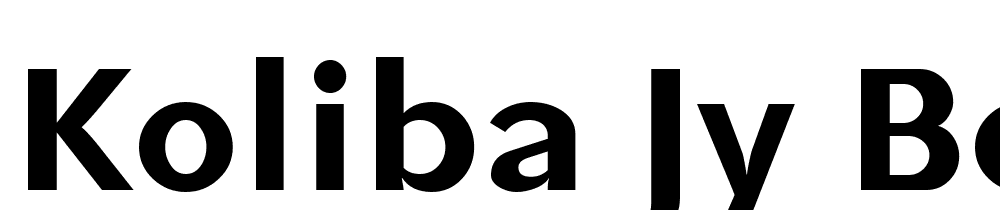 Koliba-JY-Bold font family download free